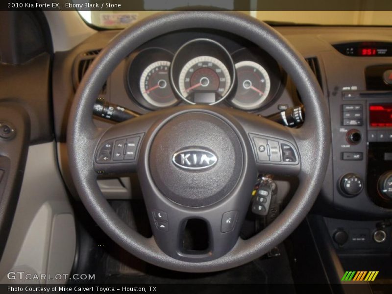 Ebony Black / Stone 2010 Kia Forte EX