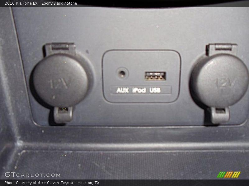 Ebony Black / Stone 2010 Kia Forte EX