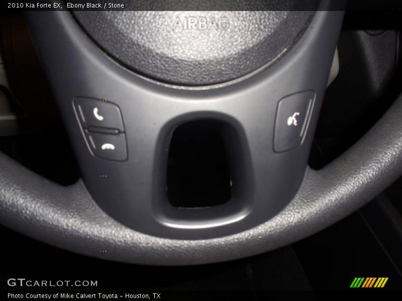 Ebony Black / Stone 2010 Kia Forte EX