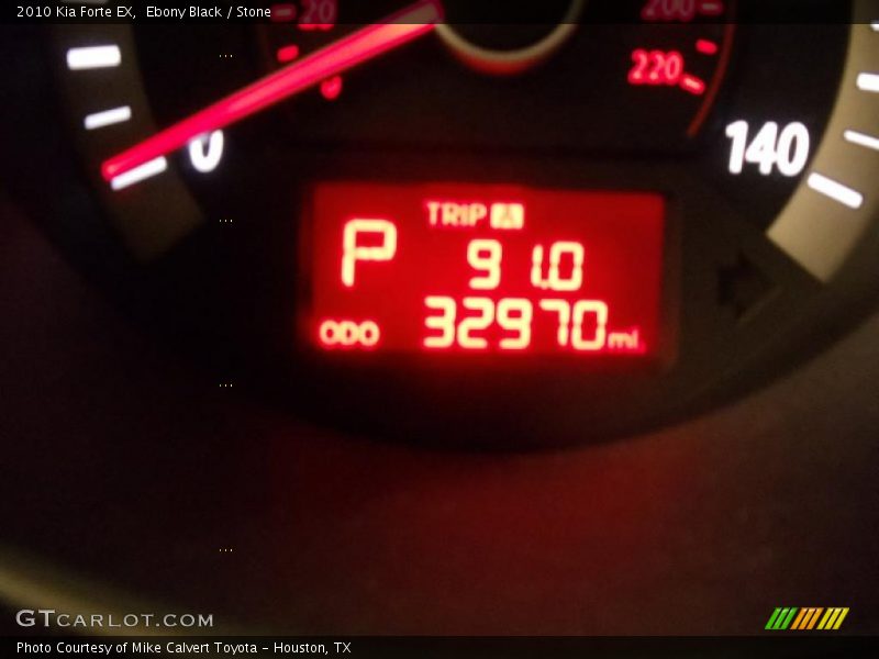 Ebony Black / Stone 2010 Kia Forte EX