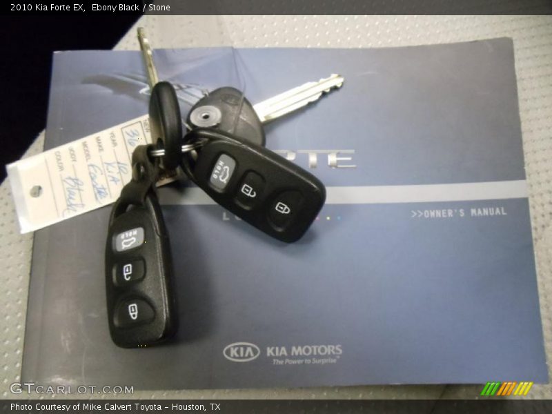 Ebony Black / Stone 2010 Kia Forte EX