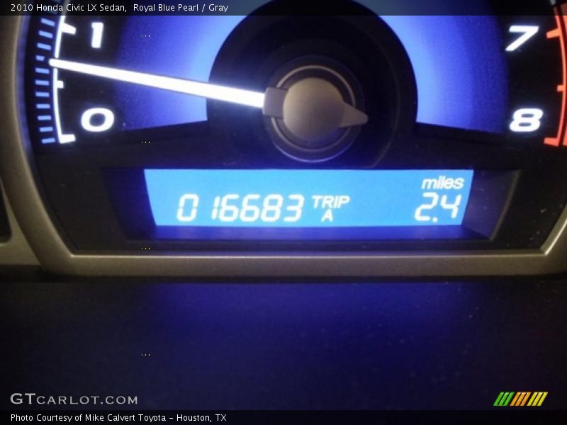 Royal Blue Pearl / Gray 2010 Honda Civic LX Sedan