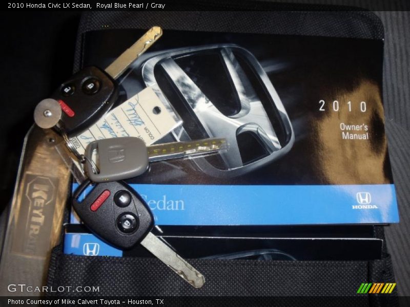 Royal Blue Pearl / Gray 2010 Honda Civic LX Sedan