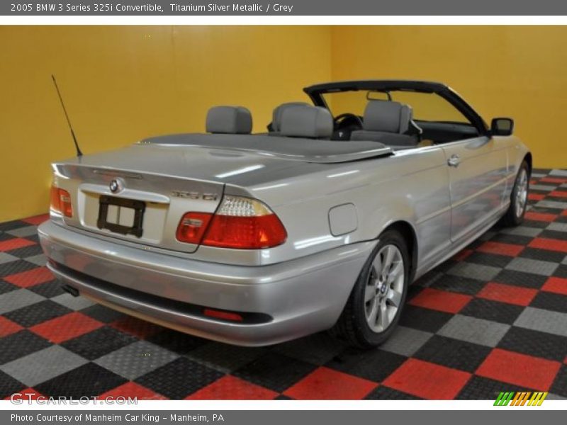 Titanium Silver Metallic / Grey 2005 BMW 3 Series 325i Convertible