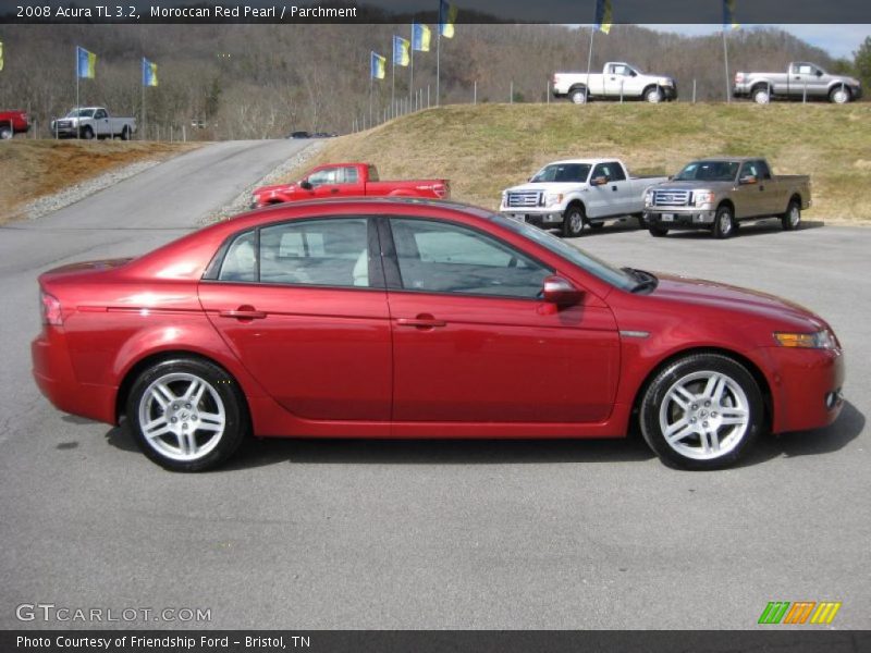Moroccan Red Pearl / Parchment 2008 Acura TL 3.2