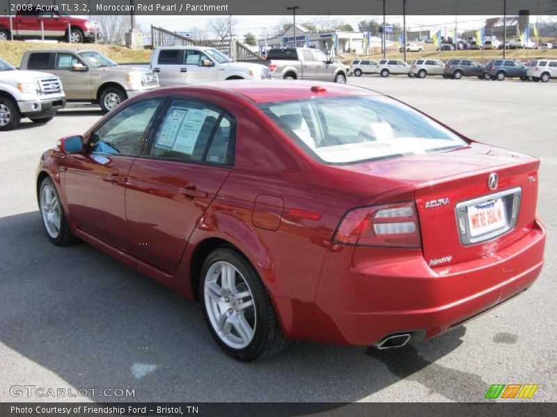 Moroccan Red Pearl / Parchment 2008 Acura TL 3.2