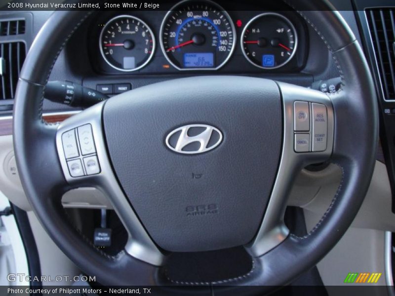 Stone White / Beige 2008 Hyundai Veracruz Limited