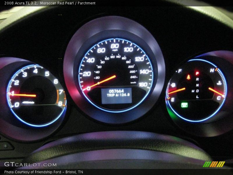 Moroccan Red Pearl / Parchment 2008 Acura TL 3.2