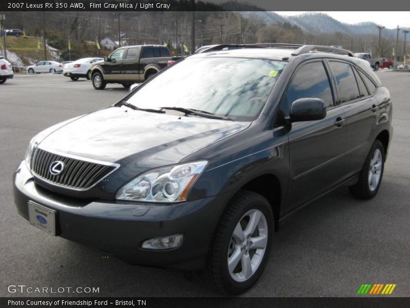 Flint Gray Mica / Light Gray 2007 Lexus RX 350 AWD