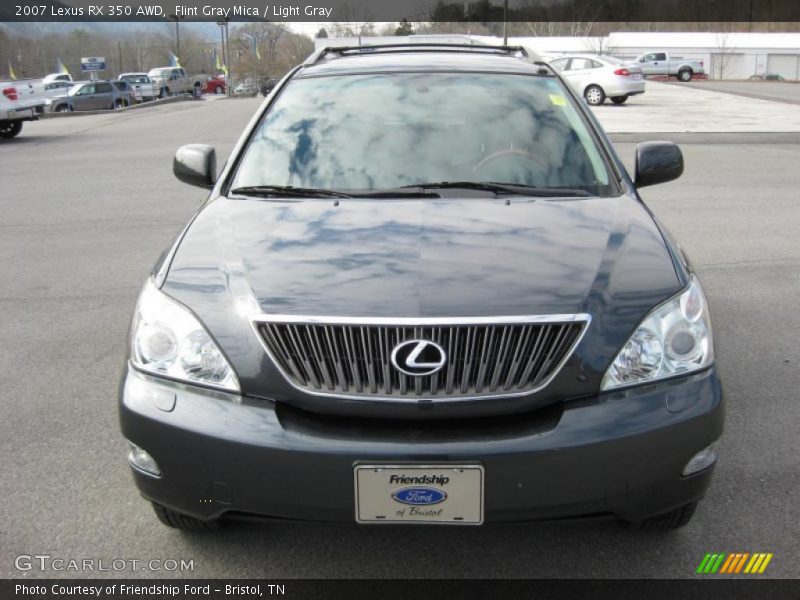 Flint Gray Mica / Light Gray 2007 Lexus RX 350 AWD