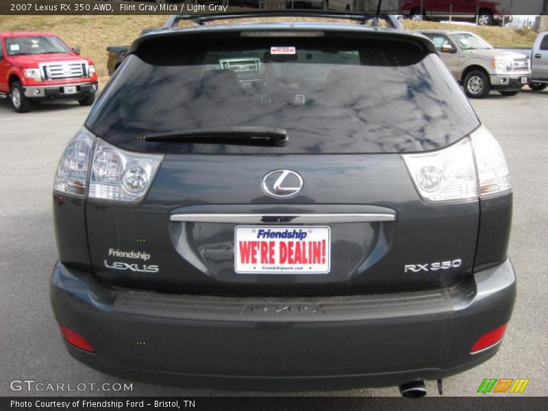 Flint Gray Mica / Light Gray 2007 Lexus RX 350 AWD