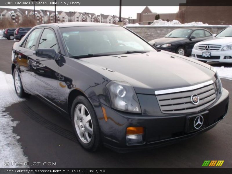 Blue Chip / Ebony 2005 Cadillac CTS Sedan