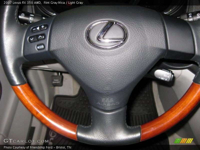 Flint Gray Mica / Light Gray 2007 Lexus RX 350 AWD