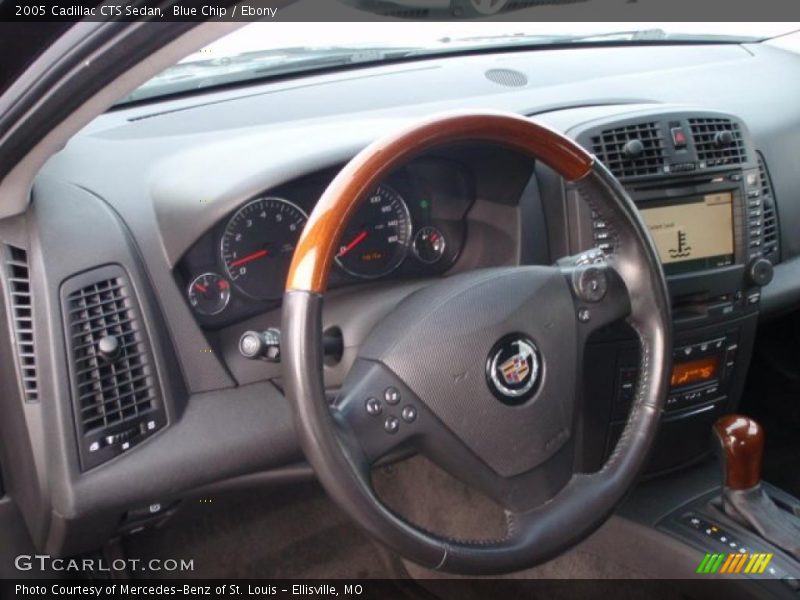 Blue Chip / Ebony 2005 Cadillac CTS Sedan