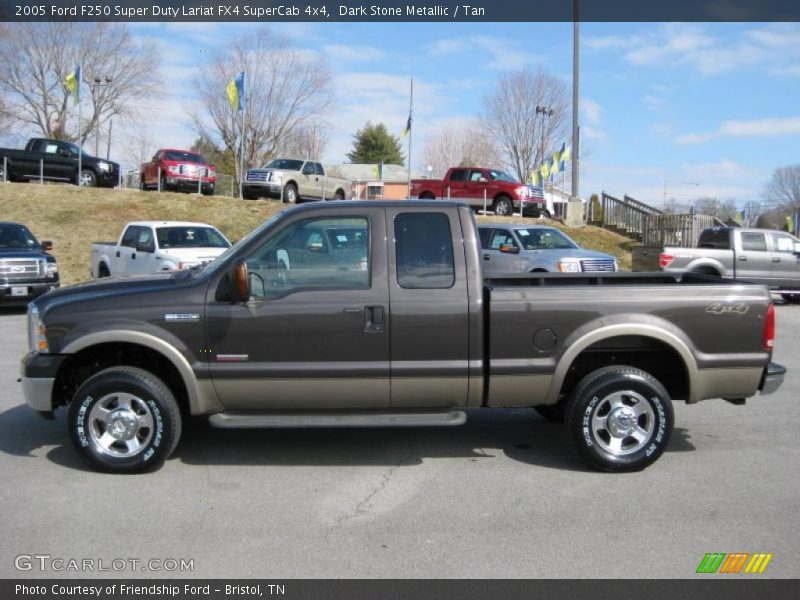 Dark Stone Metallic / Tan 2005 Ford F250 Super Duty Lariat FX4 SuperCab 4x4
