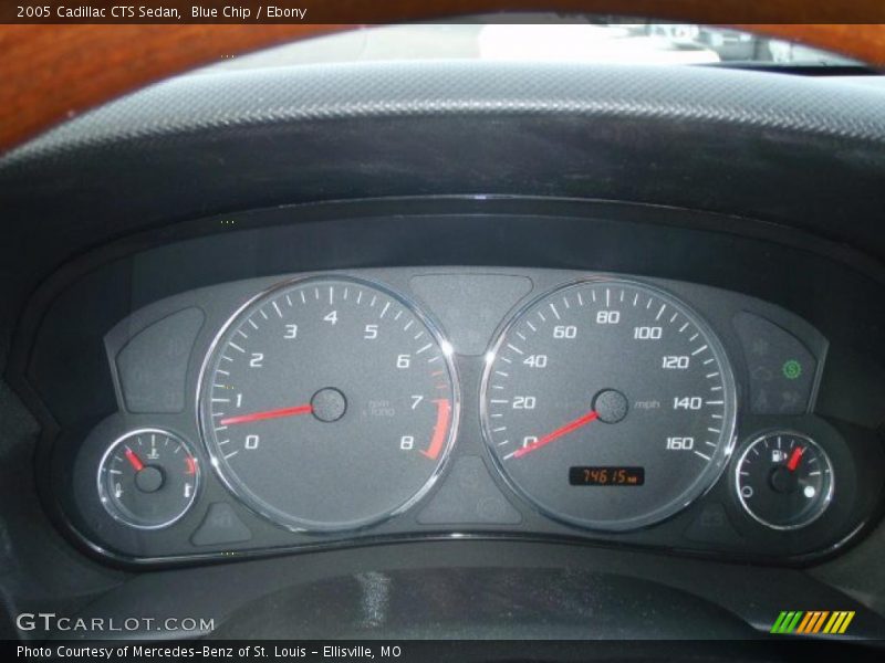 Blue Chip / Ebony 2005 Cadillac CTS Sedan