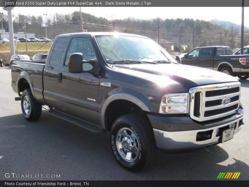 Dark Stone Metallic / Tan 2005 Ford F250 Super Duty Lariat FX4 SuperCab 4x4