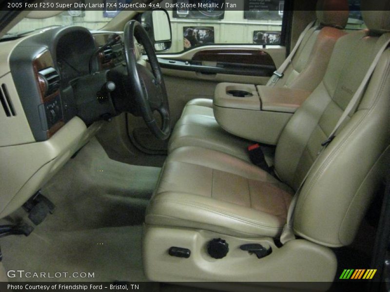 Dark Stone Metallic / Tan 2005 Ford F250 Super Duty Lariat FX4 SuperCab 4x4