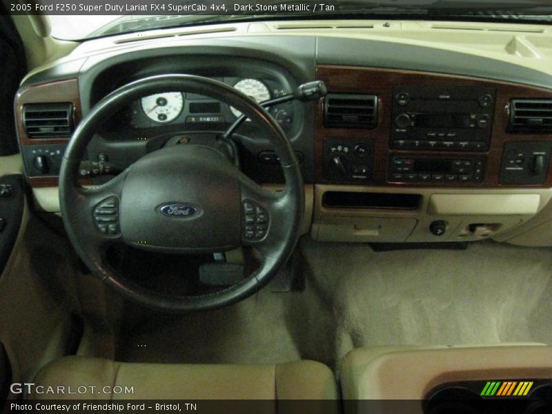 Dark Stone Metallic / Tan 2005 Ford F250 Super Duty Lariat FX4 SuperCab 4x4