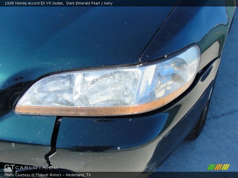 Dark Emerald Pearl / Ivory 1998 Honda Accord EX V6 Sedan
