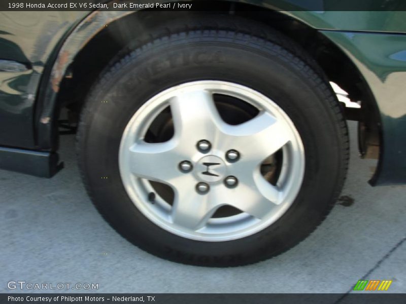 Dark Emerald Pearl / Ivory 1998 Honda Accord EX V6 Sedan