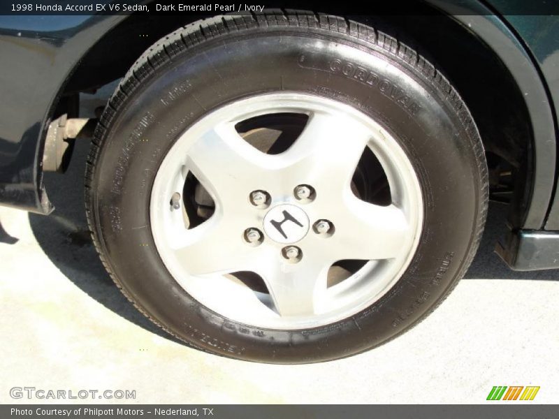 Dark Emerald Pearl / Ivory 1998 Honda Accord EX V6 Sedan