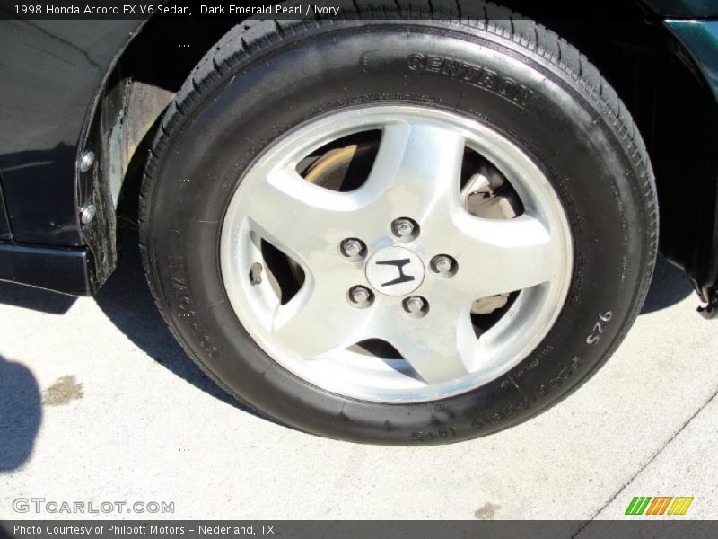 Dark Emerald Pearl / Ivory 1998 Honda Accord EX V6 Sedan