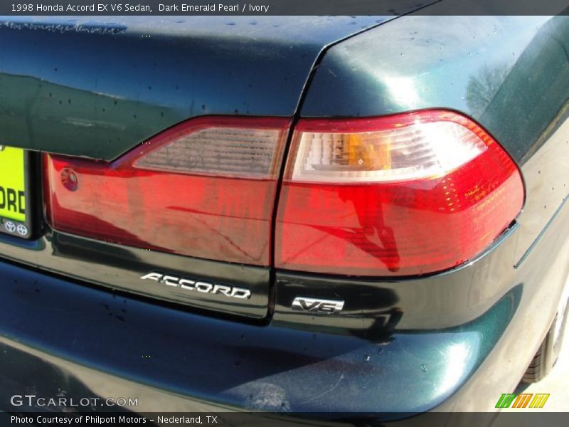 Dark Emerald Pearl / Ivory 1998 Honda Accord EX V6 Sedan