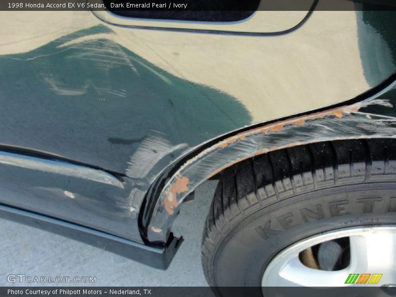 Dark Emerald Pearl / Ivory 1998 Honda Accord EX V6 Sedan