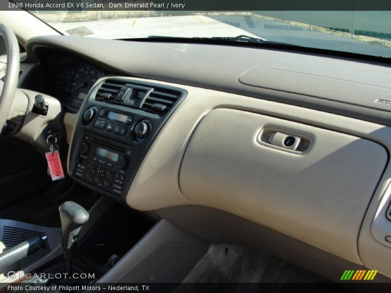 Dark Emerald Pearl / Ivory 1998 Honda Accord EX V6 Sedan