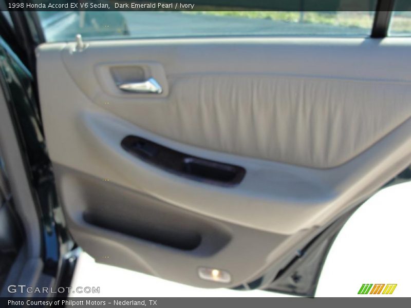 Dark Emerald Pearl / Ivory 1998 Honda Accord EX V6 Sedan