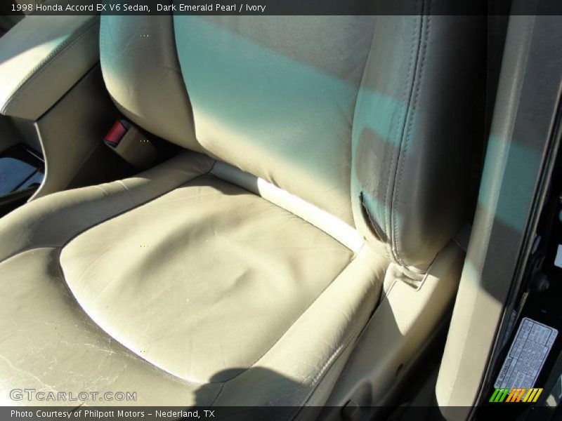 Dark Emerald Pearl / Ivory 1998 Honda Accord EX V6 Sedan