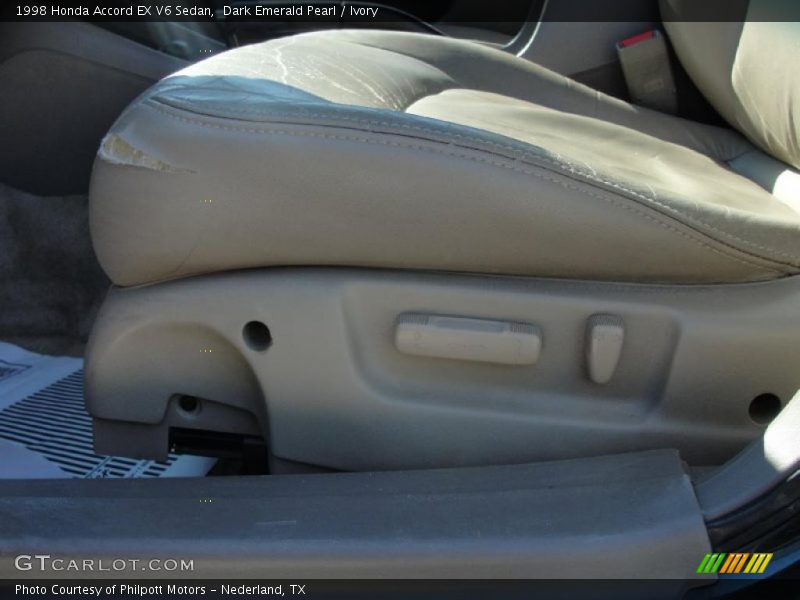 Dark Emerald Pearl / Ivory 1998 Honda Accord EX V6 Sedan