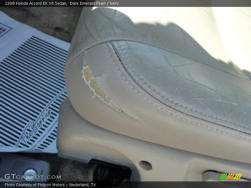Dark Emerald Pearl / Ivory 1998 Honda Accord EX V6 Sedan