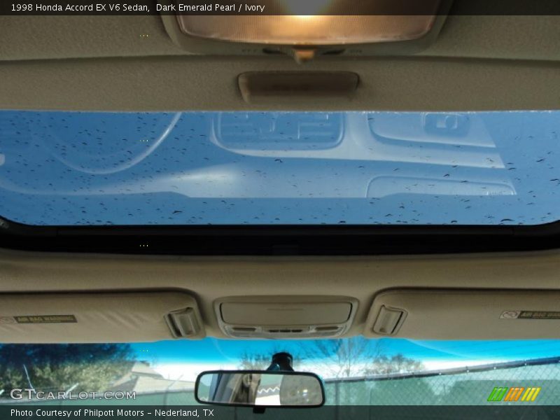 Dark Emerald Pearl / Ivory 1998 Honda Accord EX V6 Sedan