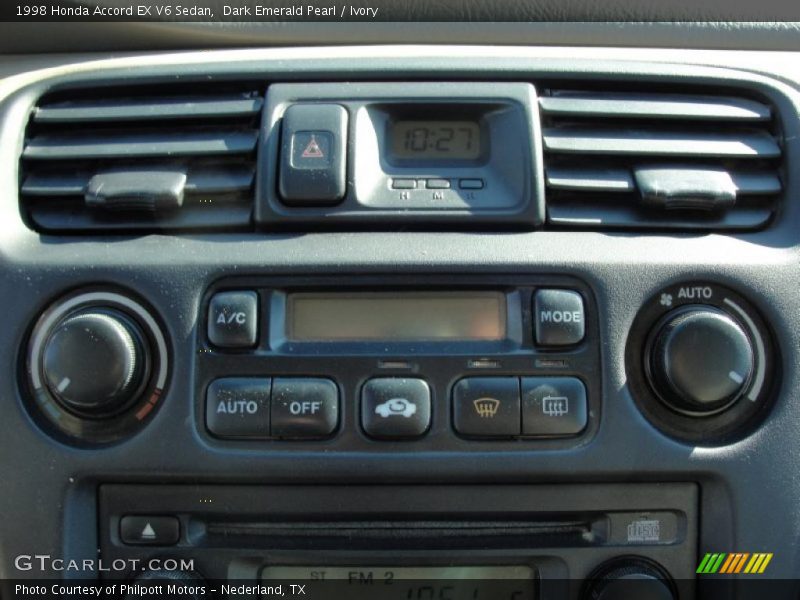 Controls of 1998 Accord EX V6 Sedan