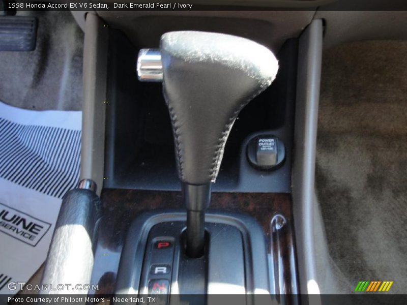 Dark Emerald Pearl / Ivory 1998 Honda Accord EX V6 Sedan