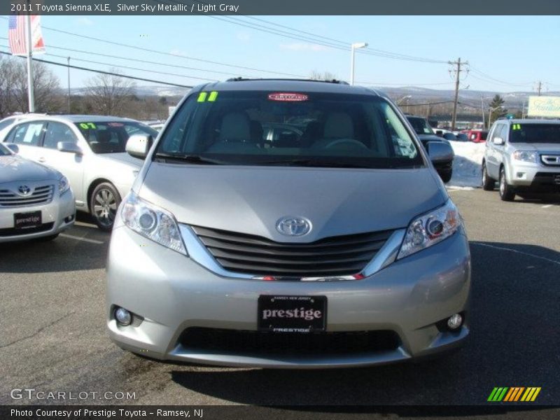 Silver Sky Metallic / Light Gray 2011 Toyota Sienna XLE