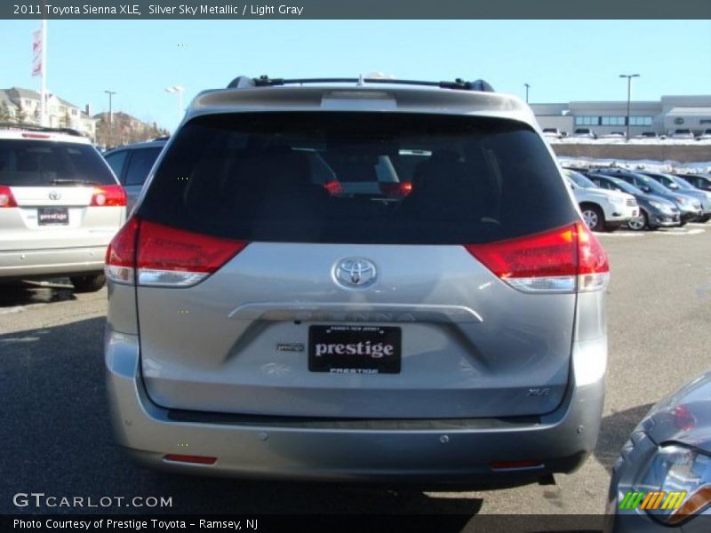 Silver Sky Metallic / Light Gray 2011 Toyota Sienna XLE