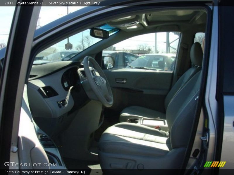 Silver Sky Metallic / Light Gray 2011 Toyota Sienna XLE