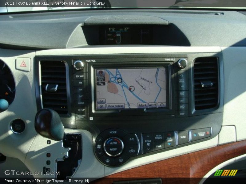 Silver Sky Metallic / Light Gray 2011 Toyota Sienna XLE