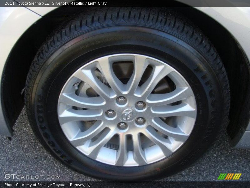 Silver Sky Metallic / Light Gray 2011 Toyota Sienna XLE