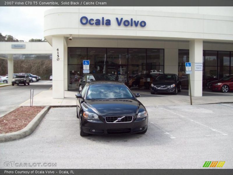 Solid Black / Calcite Cream 2007 Volvo C70 T5 Convertible