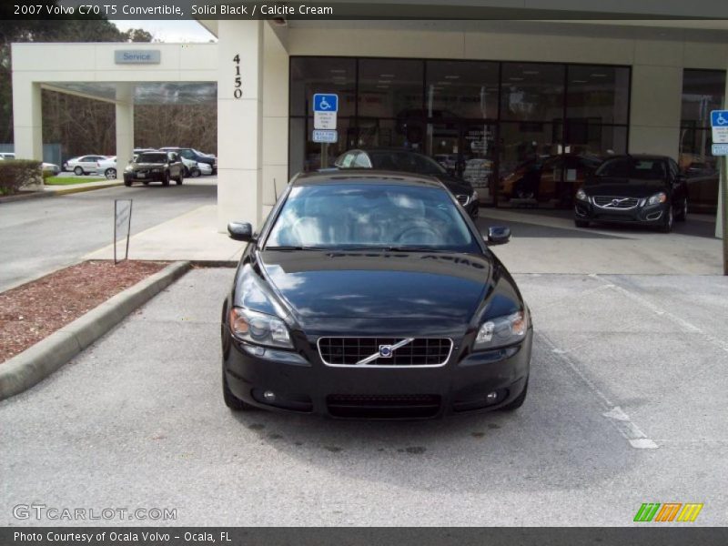 Solid Black / Calcite Cream 2007 Volvo C70 T5 Convertible