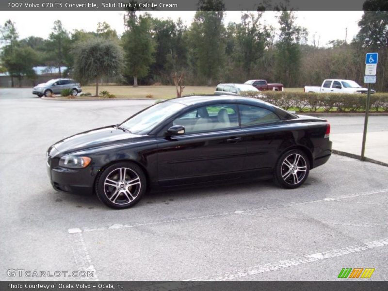 Solid Black / Calcite Cream 2007 Volvo C70 T5 Convertible