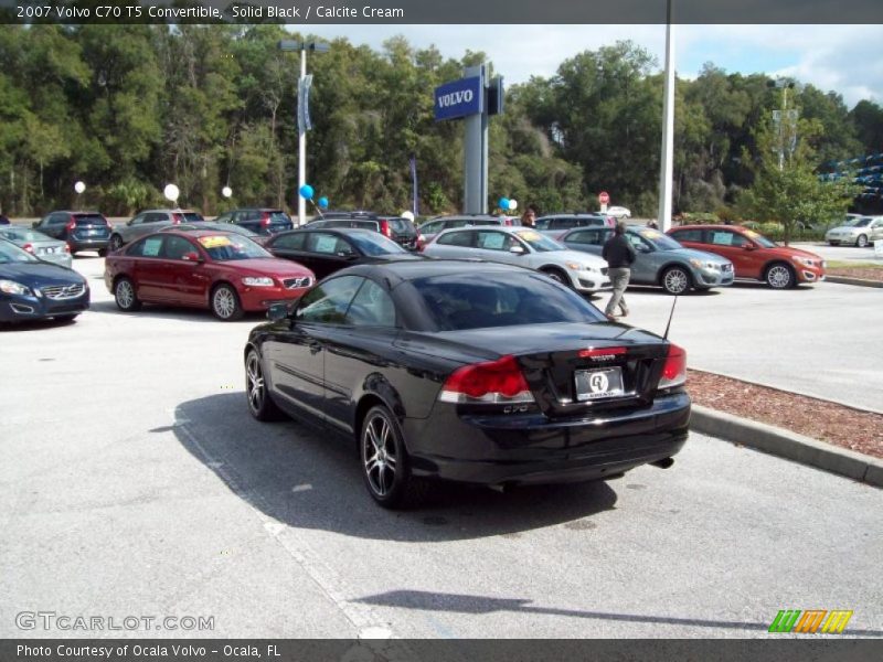 Solid Black / Calcite Cream 2007 Volvo C70 T5 Convertible