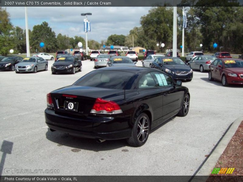 Solid Black / Calcite Cream 2007 Volvo C70 T5 Convertible