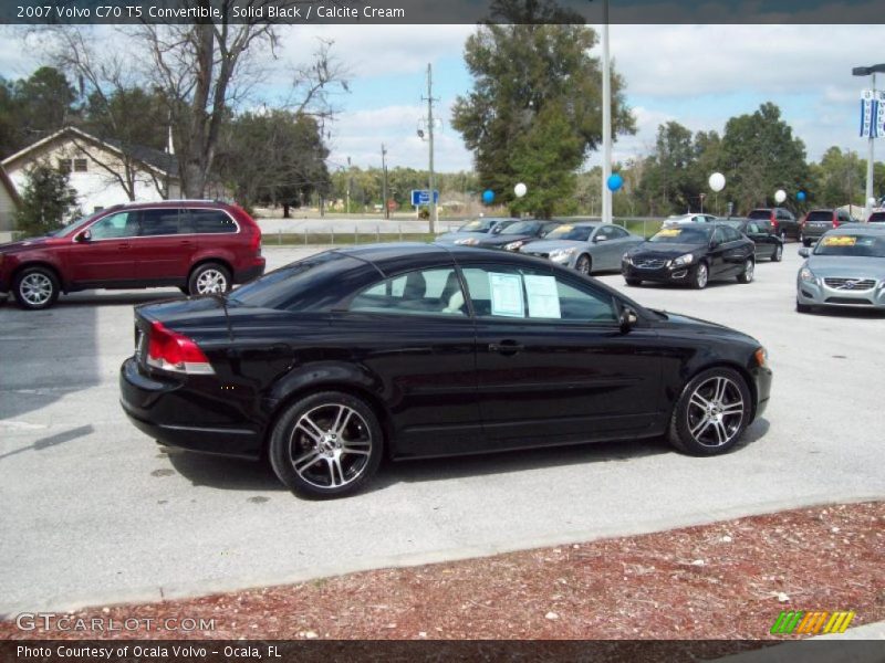Solid Black / Calcite Cream 2007 Volvo C70 T5 Convertible