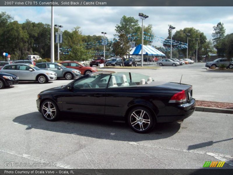 Solid Black / Calcite Cream 2007 Volvo C70 T5 Convertible