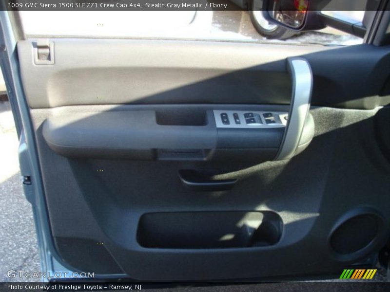 Stealth Gray Metallic / Ebony 2009 GMC Sierra 1500 SLE Z71 Crew Cab 4x4